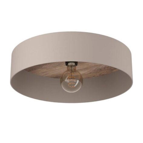 Duaia Taklampe E27 Ø42cm Beige/Børstet Messing