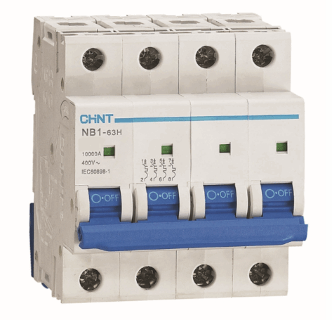 Chint Automatsikring 4P 4A C-Kar 10KA