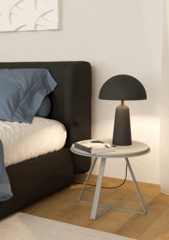 Aranzola Bordlampe Sort E27