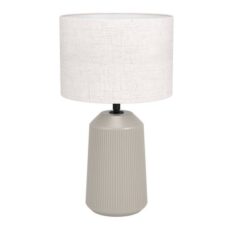 Capalbio Bordlampe E27 Sand Hvit Skjerm