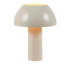 Evita Bordlampe E27 Beige