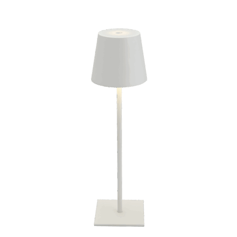 Grimstad Bordlampe Oppladbar Hvit