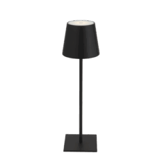 Grimstad Bordlampe Oppladbar Sort