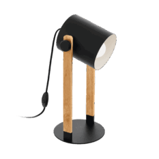 MS Hornwood Bordlampe E27 Sort/Tre