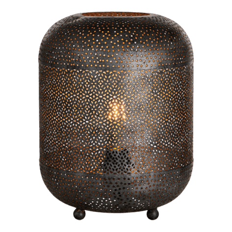 MS Irma Bordlampe E27 Antikk Sølv