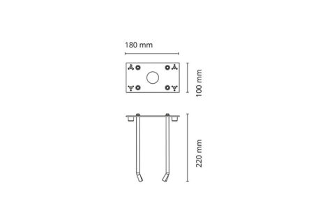 7021986005844_Callisto Pole Anchor linedrawing