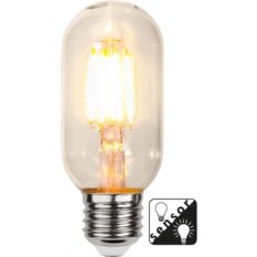 Star LED Filament Sensor 4W E27 2100K Rørformet Klar