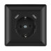 NP Innfelt Enkel Stikkontakt 2 x USB C Sort Jord