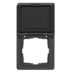 NP Innfelt USB Stikk IP44 Deksel Sort