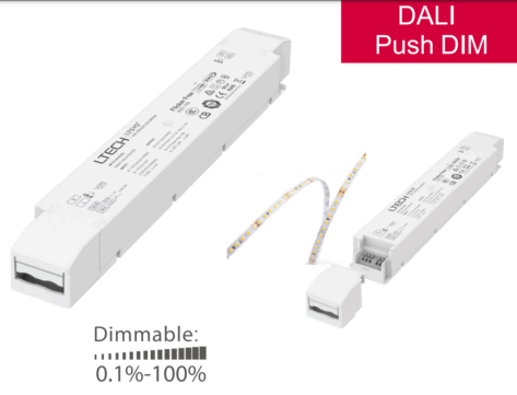 Dimbar 100W DALI Driver Dali-2/Push 24Vdc
