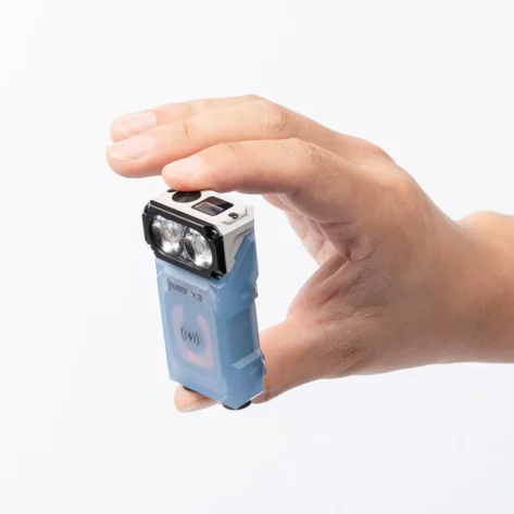 Wuben X3 Owl EDC Lommelykt - Blå-hvit_1