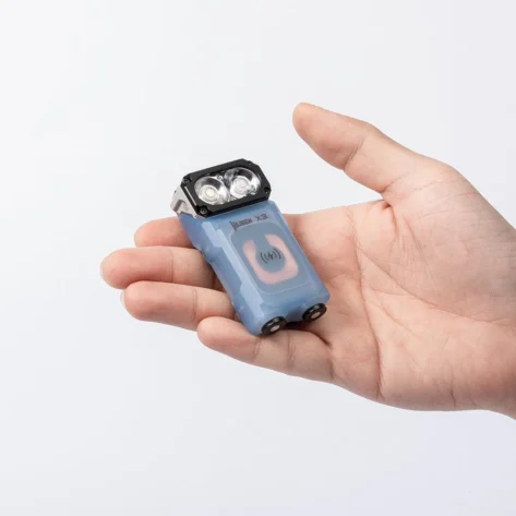 Wuben X3 Owl EDC Lommelykt - Blå-hvit_3