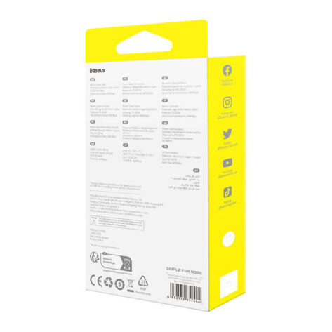 Baseus Cafule USB-C 100W 2m 2st Rød - Sort_7