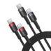 Baseus Cafule USB-C 100W 2m 2st Rød - Sort_1