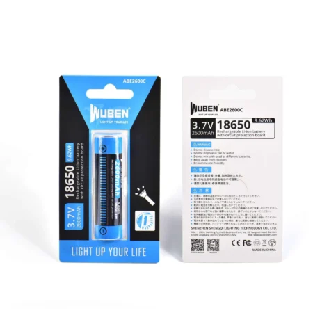 Wuben ABE2600C 18650 2600mAh for E7