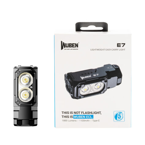 Wuben E7 Best i Test Hodelykt 1800LM 5000K Sort_10