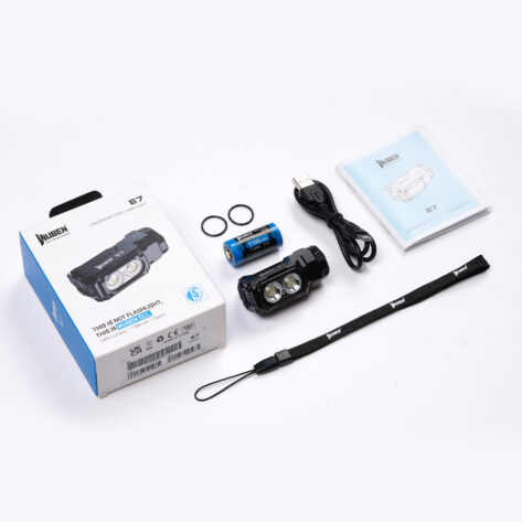 Wuben E7 Best i Test Hodelykt 1800LM 5000K Sort_12