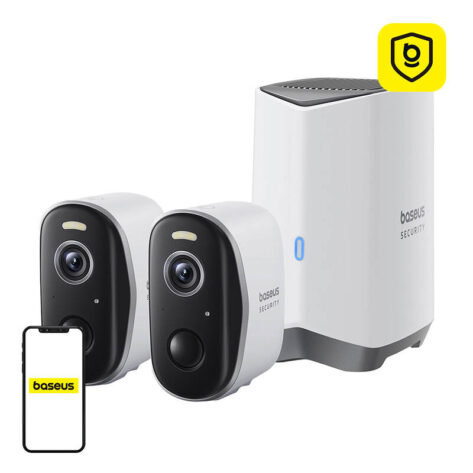 Baseus N1 Plus 2K Utendørskamera Set_1