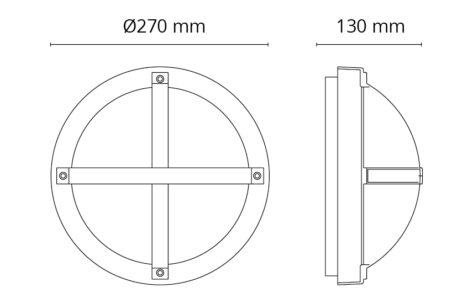 SG Solo 1100 Hvit 10W 3000K Dimbar