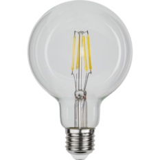 Illumination Globe 95mm Klar Filament E27 4W 4000K 470lm Dimbar