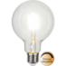 Illumination Globe 95mm Klar Filament E27 4W 4000K 470lm Dimbar