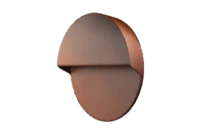 SG Arlon rund Corten vegglampe 10W 3000K
