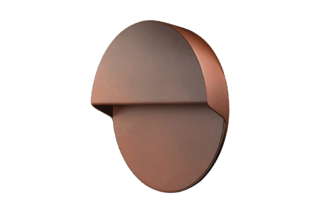 SG Arlon rund Corten vegglampe 10W 3000K