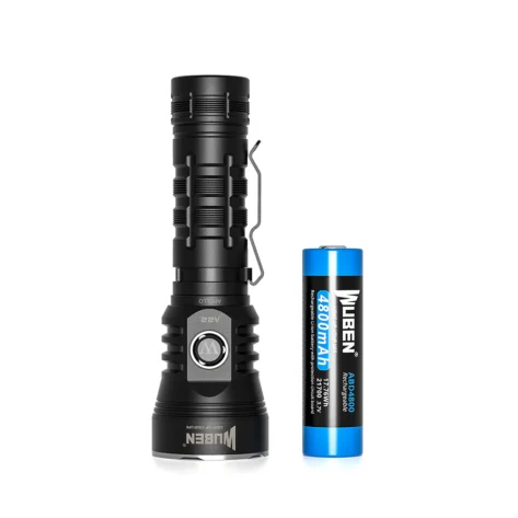 Wuben A22 Kraftig Lommelykt 4500 Lumen IP68 USB-C lading_5