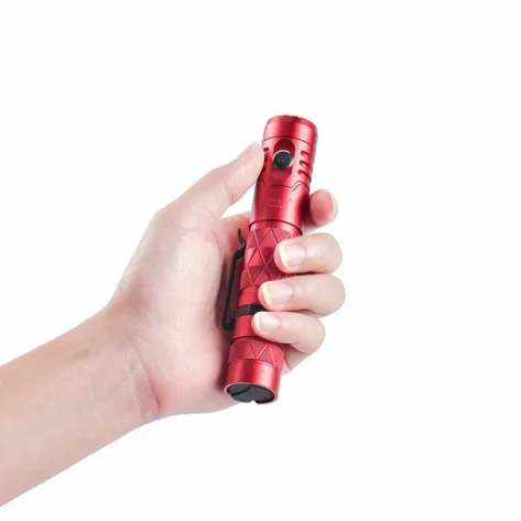 Wuben E12R PowerBank Lommelykt Rød - 1200 Lumen_4