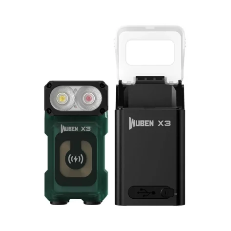 Wuben X3 Owl EDC Lommelykt – Grønn