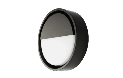 SG Frame Round Vegglampe Sort 7W 3000K DALI-2 / Push Dim