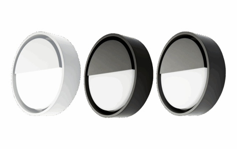 SG Frame Round Vegglampe Sort 7W 3000K DALI-2 / Push Dim