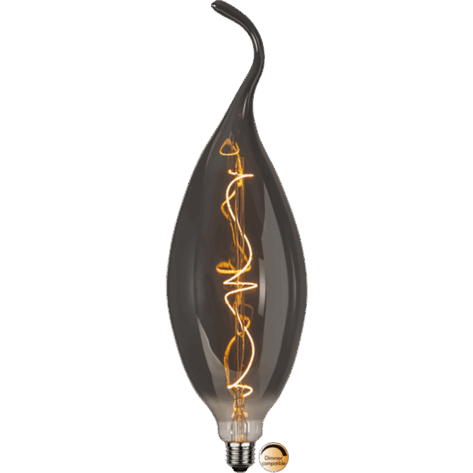 Dekorpære Smoke C125 E27 1.7W 2200K 45lm Dimbar