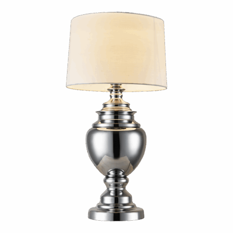 MS Kristin Liten bordlampe Krom uten skjerm