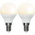 336-04 LED Pære E14 2-pakning Ugjennomsiktig