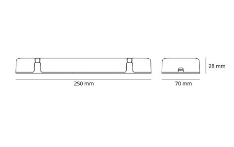 SG SlimLine Hvit Driver 20W 24V 1-10V