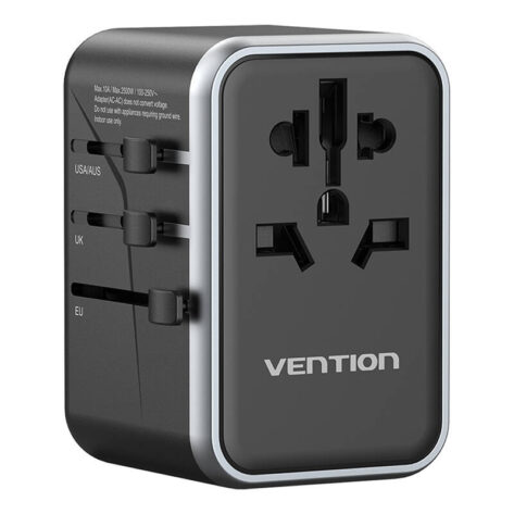 Vention FJFB0 GaN Reiseadapter 65W Universell kraftig lader_1