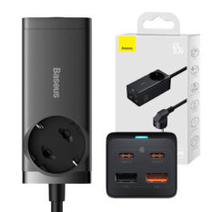 Baseus GaN3 Pro Strømskinne 65W 2xUSB-C+A AC