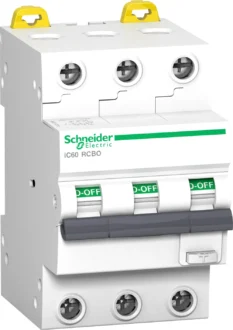 Schneider Jordfeilautomat IC60 3P 25A 30MA C 10kA