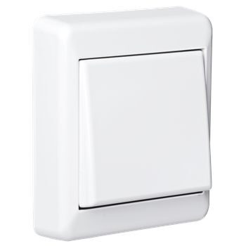 Elko Påvegg Bryter 1 Polet RS Polarhvit