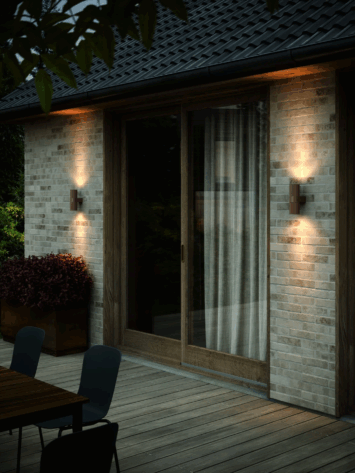 Nordlux Kyklop Ripple Vegglampe Rustfarget GU10