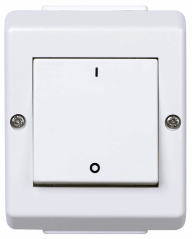 Elko Påvegg Bryter 2 Polet IP55 RS Renhvit