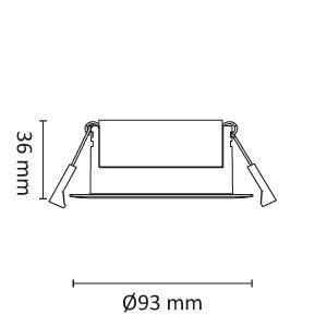 Unilamp Gyro Go 6-pack 8W 2700K IP44 Sort_3