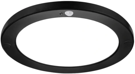 Aneta Lightning Eco Light Pir Plafond 18W CCT Sort