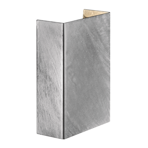 Nordlux Fold 10 Vegglampe Galvanisert 3000K