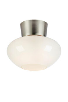 Markslöjd MALAGA Taklampe Bad E27 Hvit/Satin Nikkel
