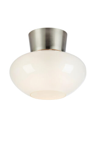 Markslöjd MALAGA Taklampe Bad E27 Hvit/Satin Nikkel