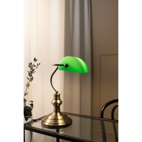 Markslöjd BANKERS Bordlampe 42 cm – OksidGrønn_3