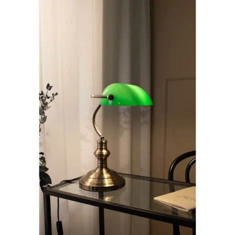 Markslöjd BANKERS Bordlampe 42 cm – OksidGrønn_1
