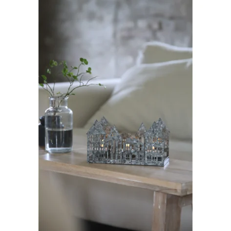 Markslöjd YORK Dekorasjon tre LED-telys – Antikk Sink